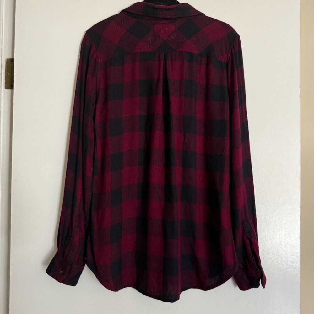 Rails Hunter Checkered Long Sleeve Button Down Wo… - image 5